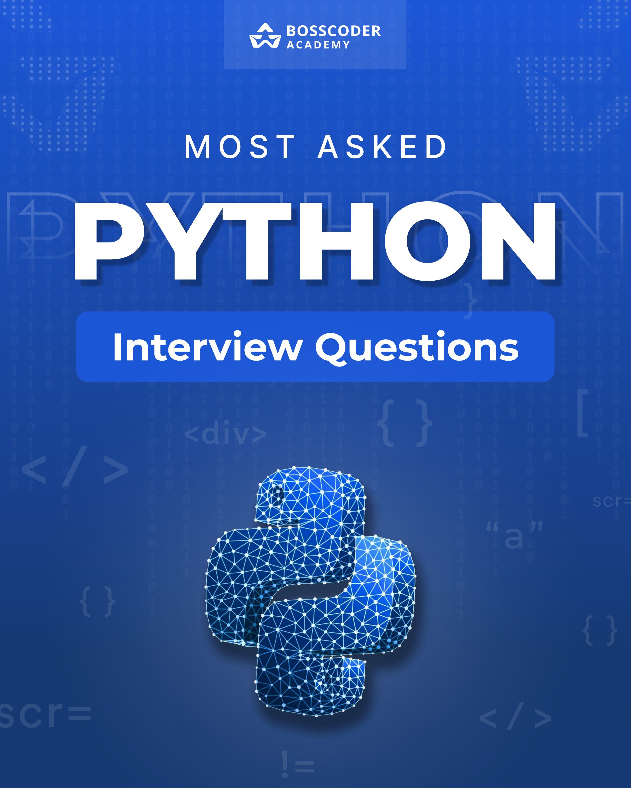 Python Interview Prep: Most Asked Questions and Concepts - Studocu