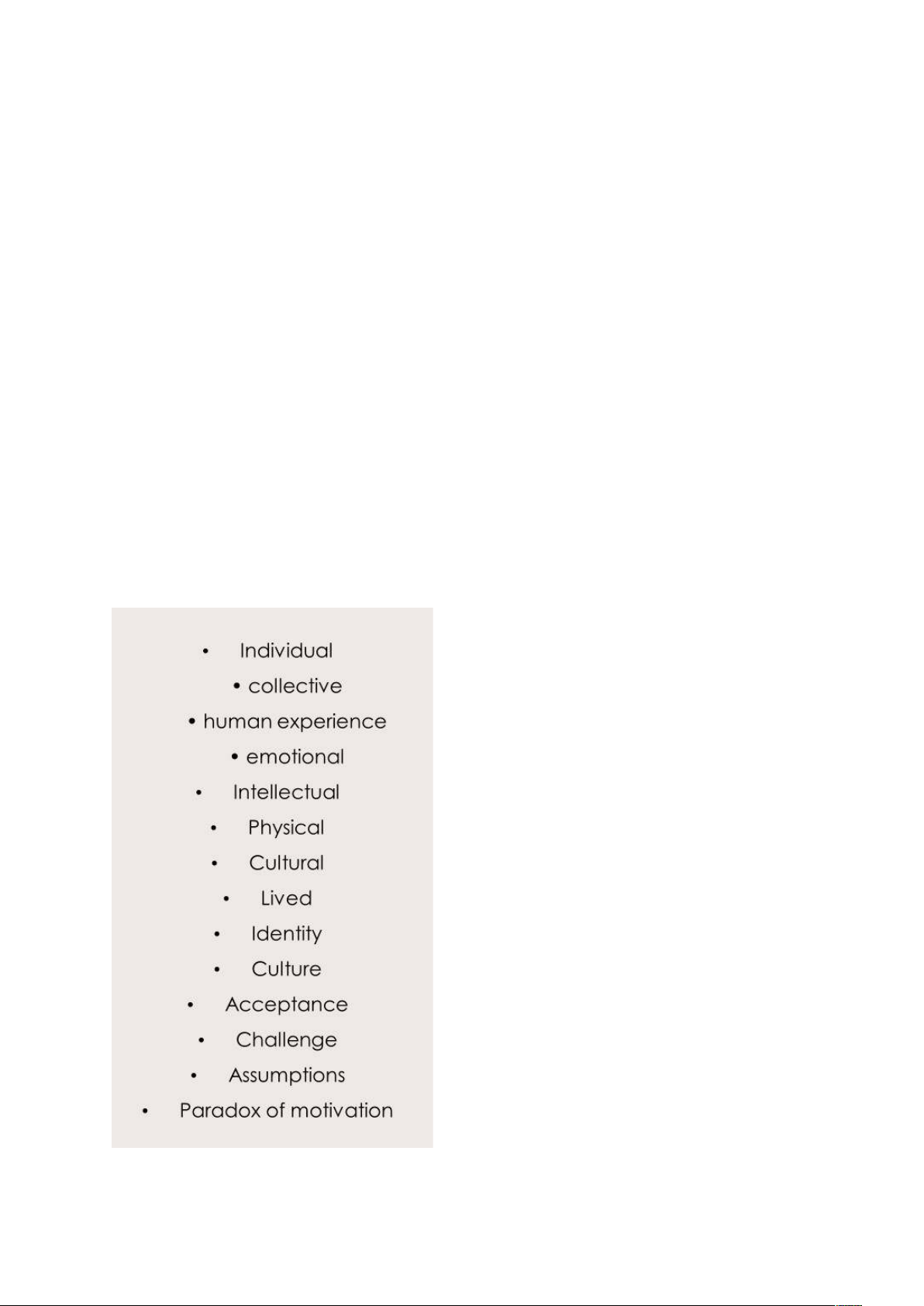 Understanding Intellectual RUBRIC: Understanding Texts & Human Experiences Analysis - Studocu