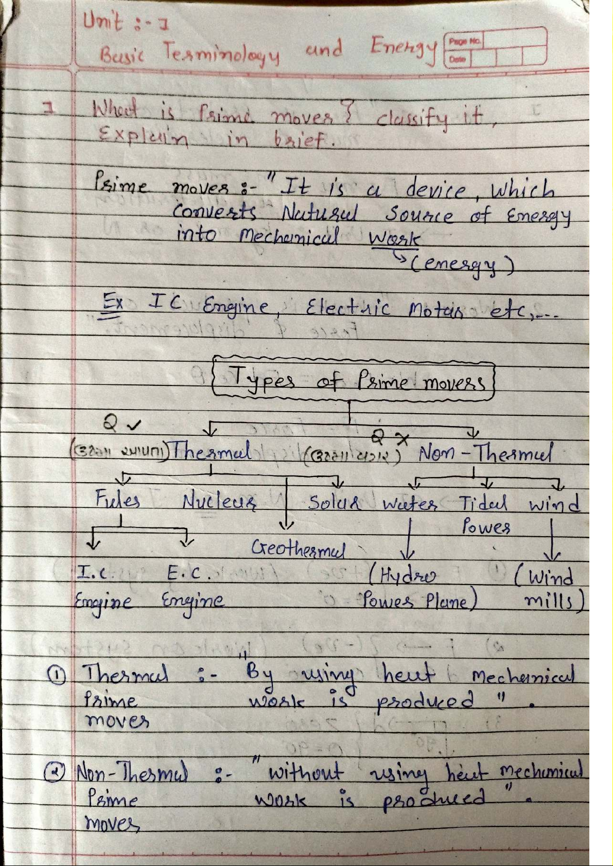 BME Unit 1: Basic Terminology and Energy Concepts for GTU Exams - Studocu