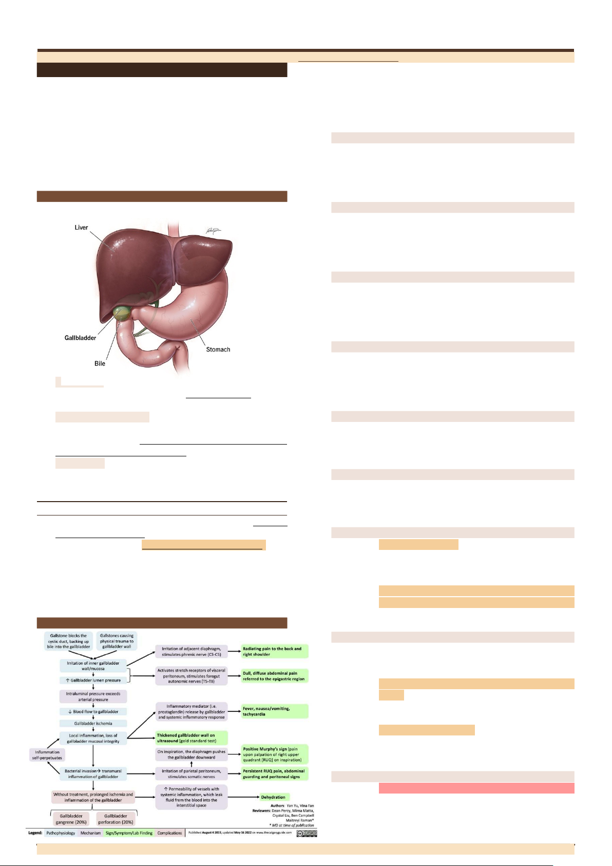 NCM 116 Final Exam Notes on Cholecystitis Management and Care - Studocu