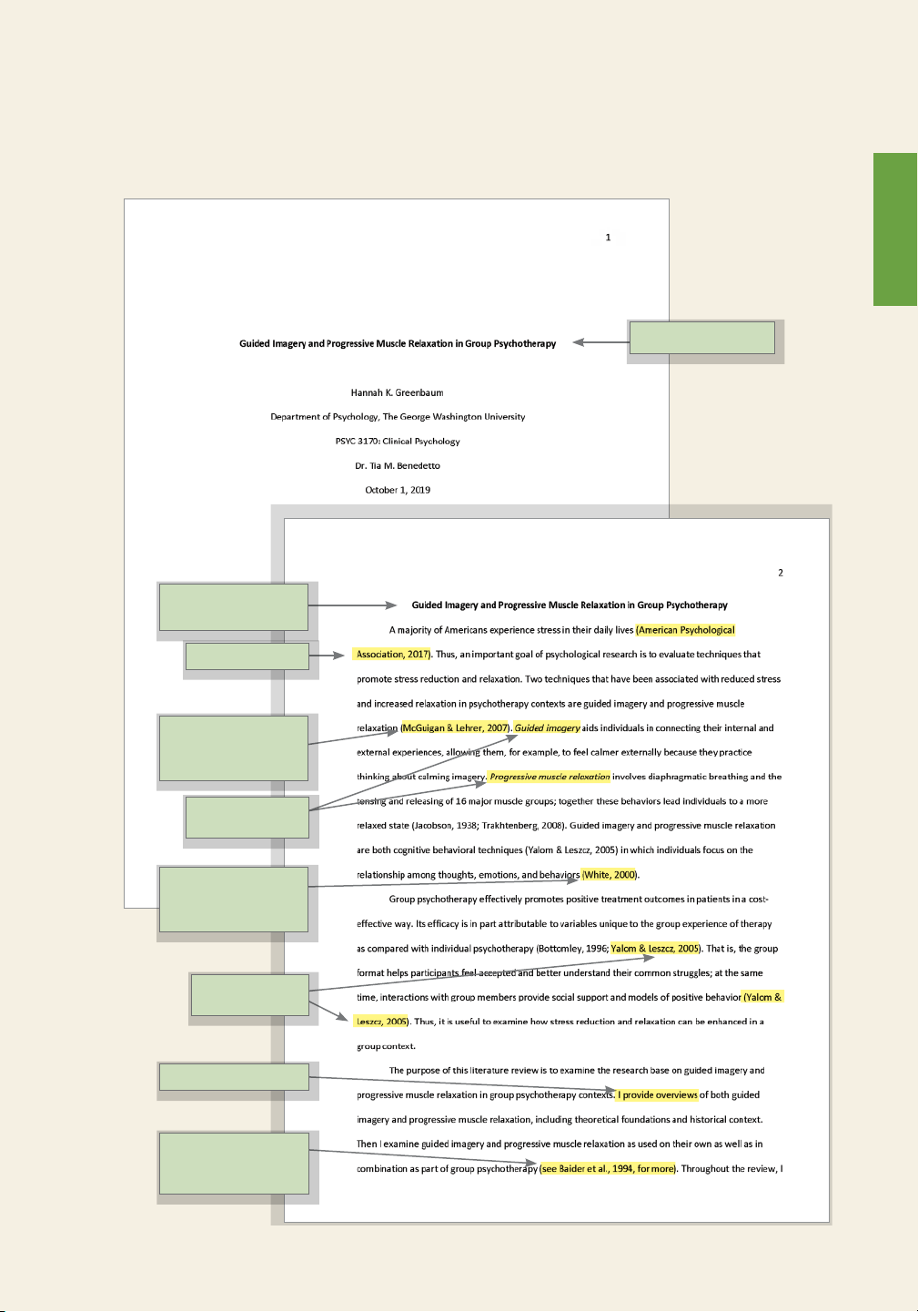 Apa Notes Format Example APA Example Paper with Annotations: Elements & Format Guide - Studocu